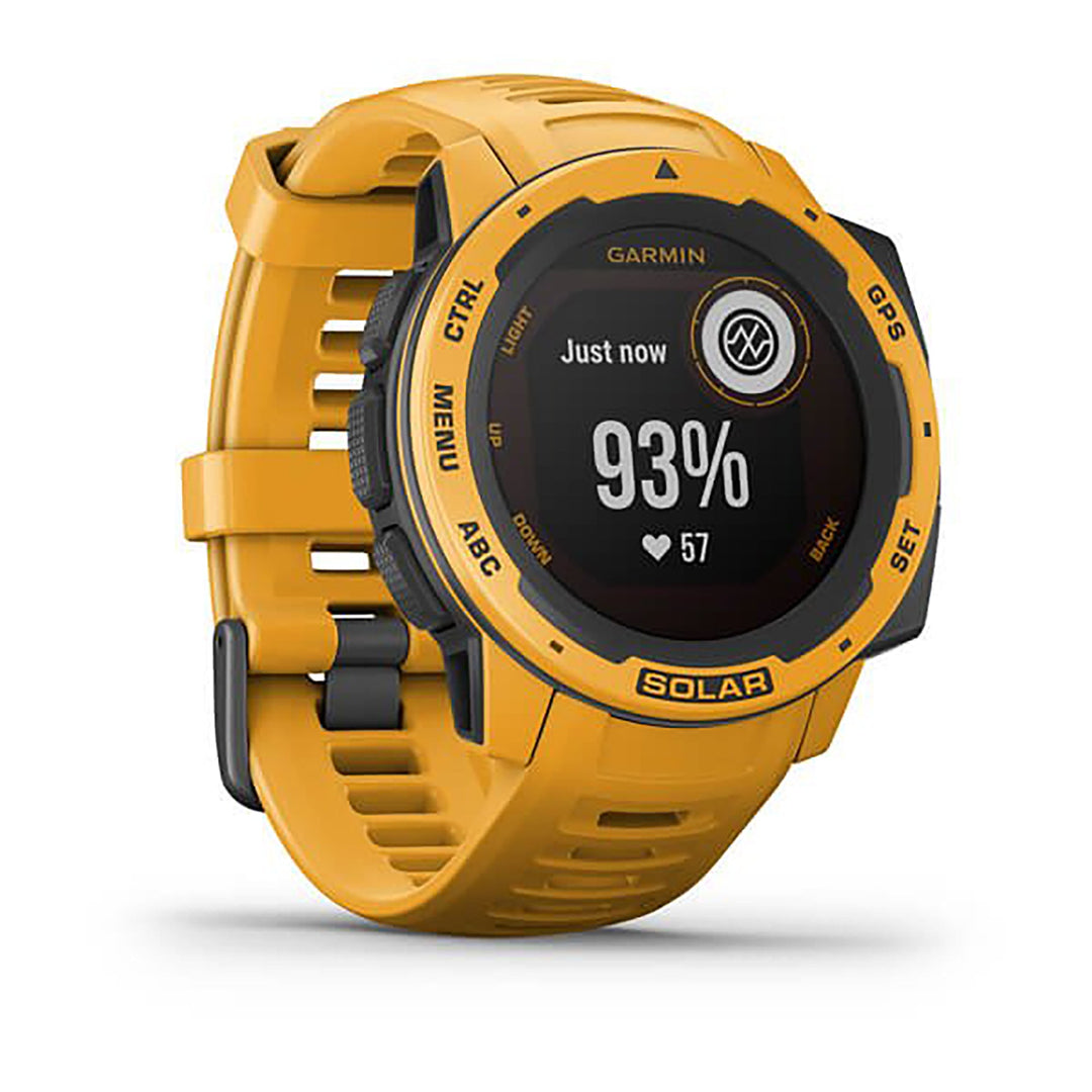 Garmin Instinct Solar Silicone Sunburst Strap Full Color Display Dial Watch - 010-02293-09