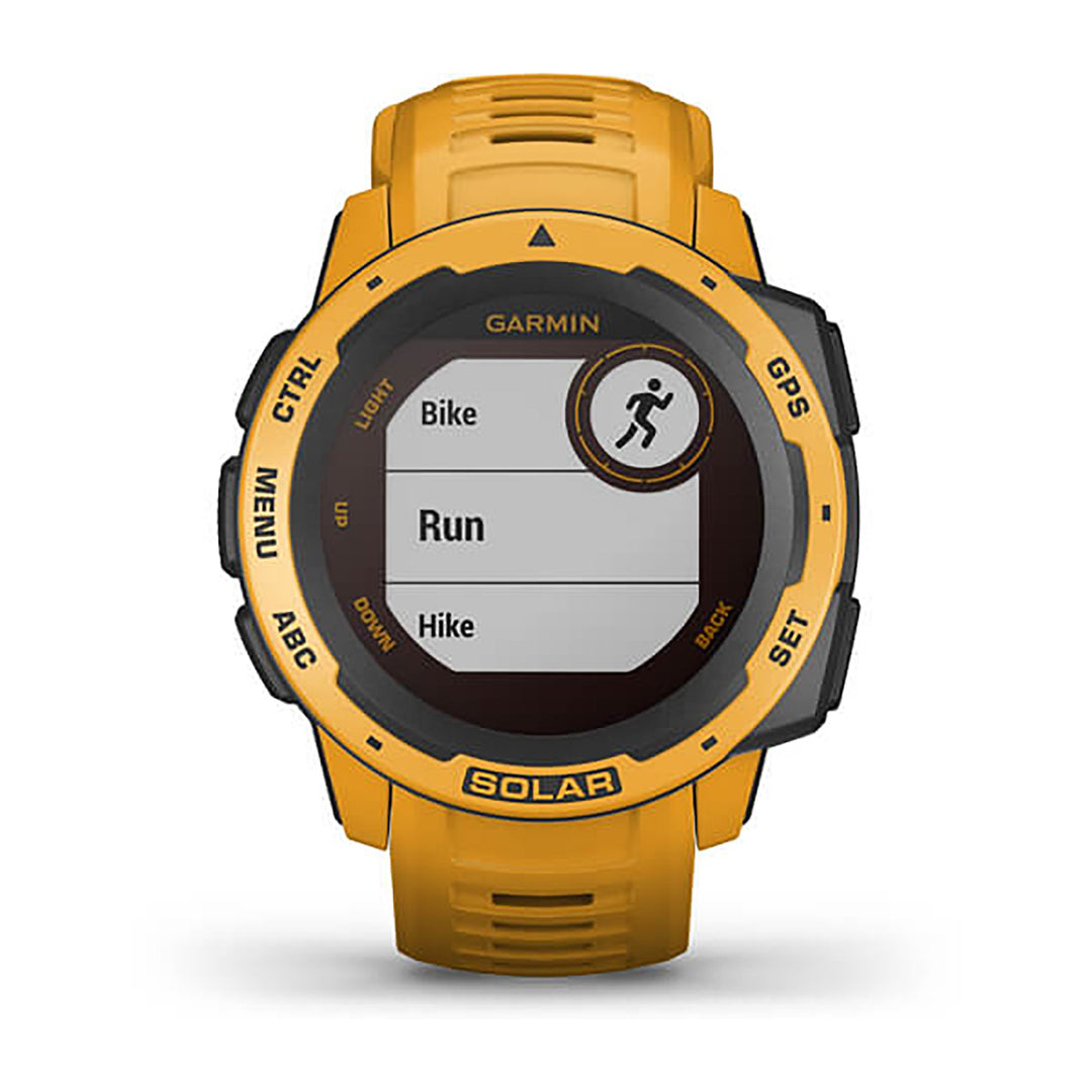 Garmin Instinct Solar Silicone Sunburst Strap Full Color Display Dial Watch - 010-02293-09