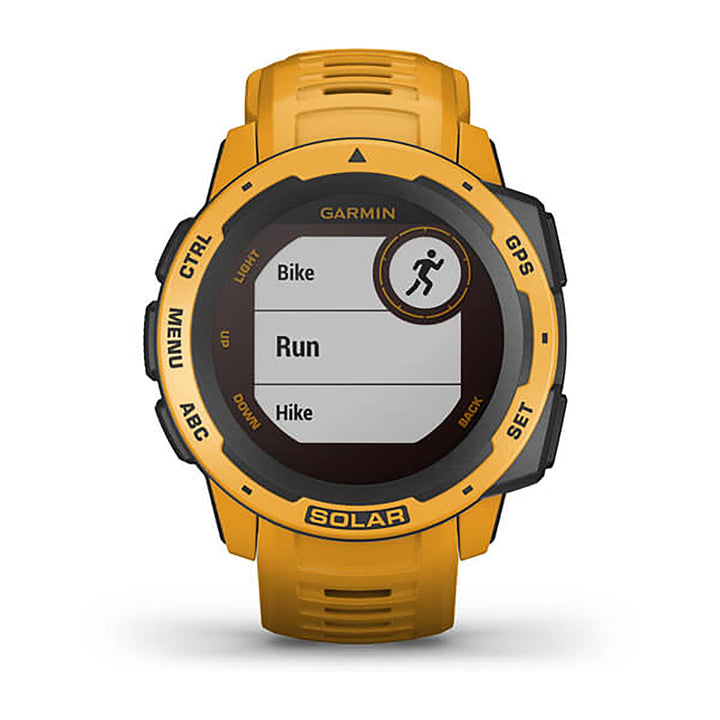 Garmin Instinct Solar Silicone Sunburst Strap Full Color Display Dial Watch - 010-02293-09