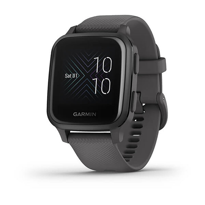 Garmin Venu Sq Silicone Slate Strap Full Color Display Dial Watch - 010-02427-10