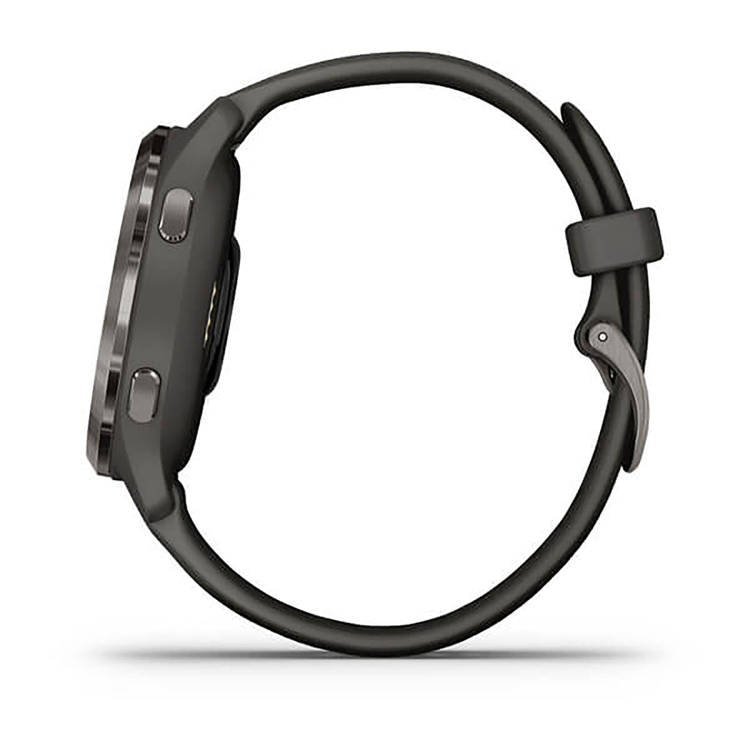 Garmin Venu 2 S Silicone Graphite Strap Full Color Display Dial Watch - 010-02429-10