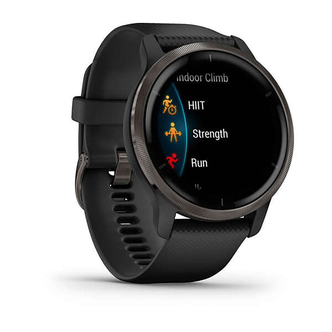 Garmin Venu 2 S Silicone Black Strap Full Color Display Dial Watch - 010-02430-11