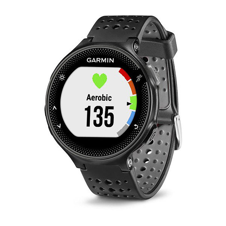 Garmin Forerunner 235 Silicone Black/Grey Strap Full Color Display Dial Watch - 010-03717-55