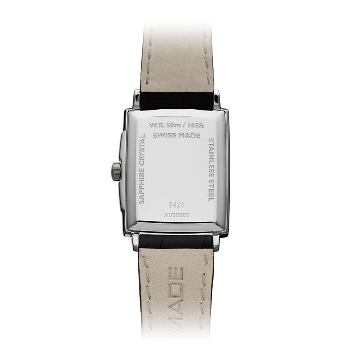 Raymond Weil Toccata Men's Classic Rectangular Leather Strap White Dial Watch