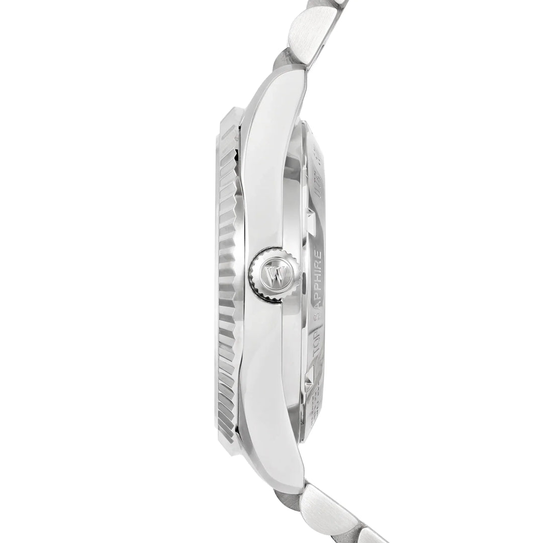 West End Women's Silver Tone Case Green Dial Automatic Watch