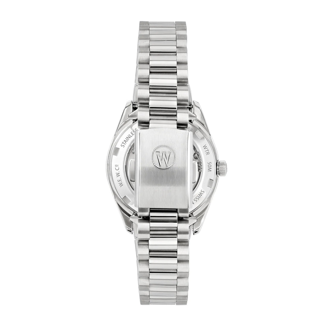 West End Women's Silver Tone Case Green Dial Automatic Watch