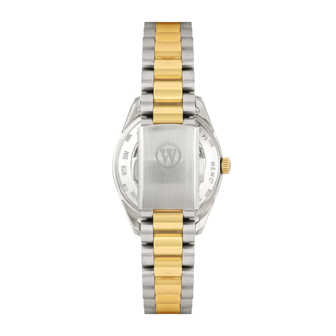 West End The Classics Ladies 32mm Two-Tone Automatic Watch Turquoise Dial