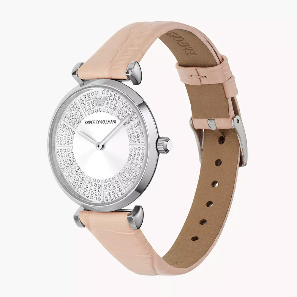 EMPORIO ARMANI GIANNI T-BAR WOMEN'S PRO-PLANET LEATHER WATCH