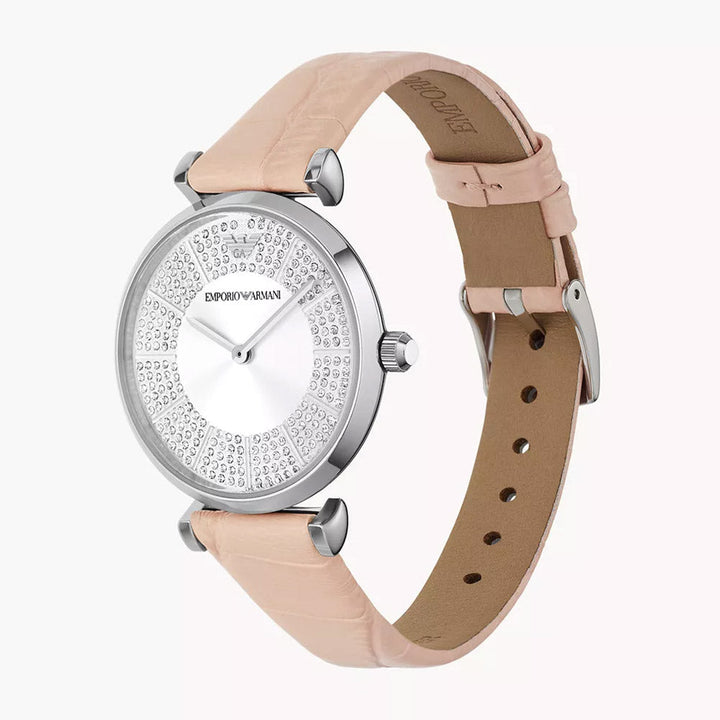EMPORIO ARMANI GIANNI T-BAR WOMEN'S PRO-PLANET LEATHER WATCH