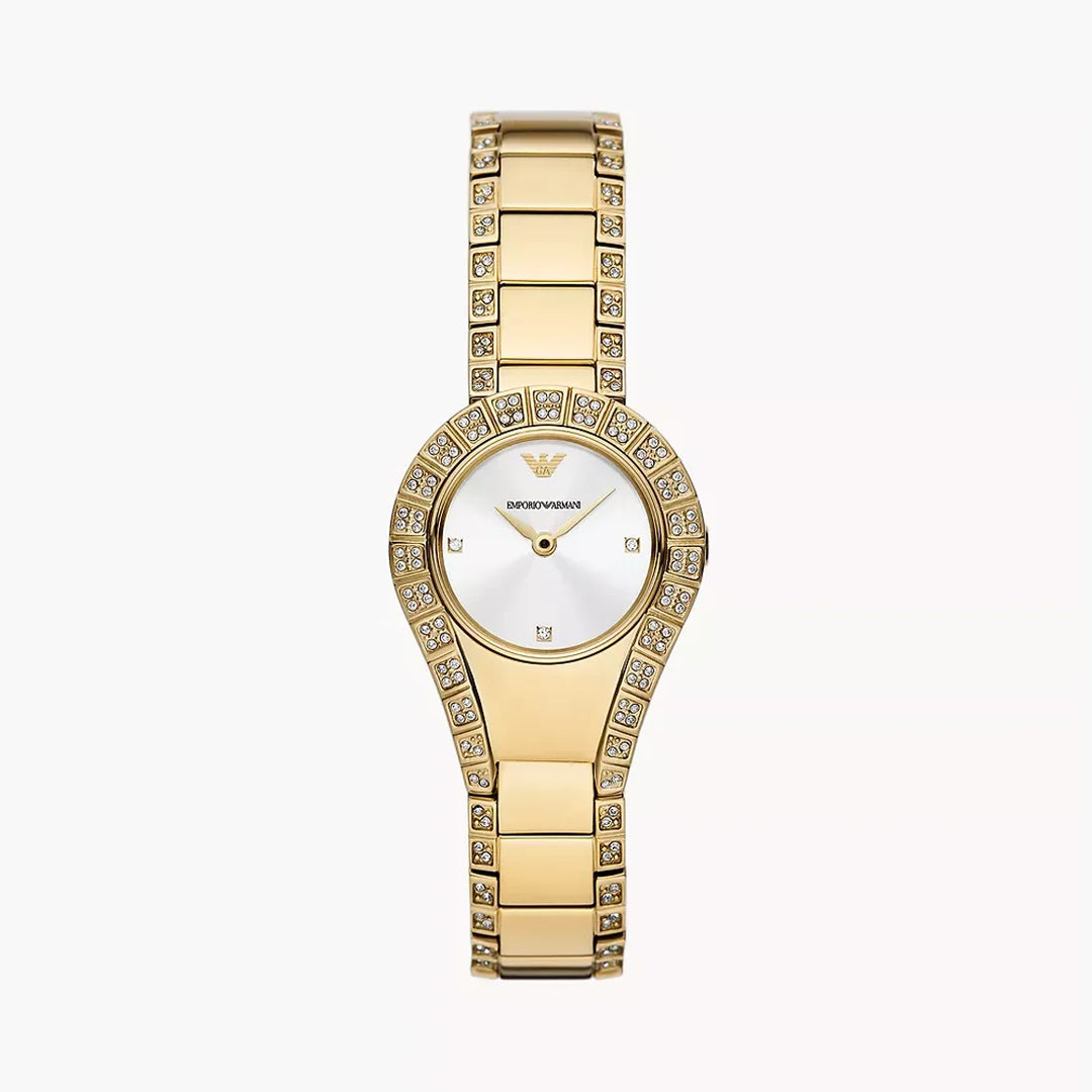 Emporio Armani Two-Hand Gold-Tone Stainless Steel