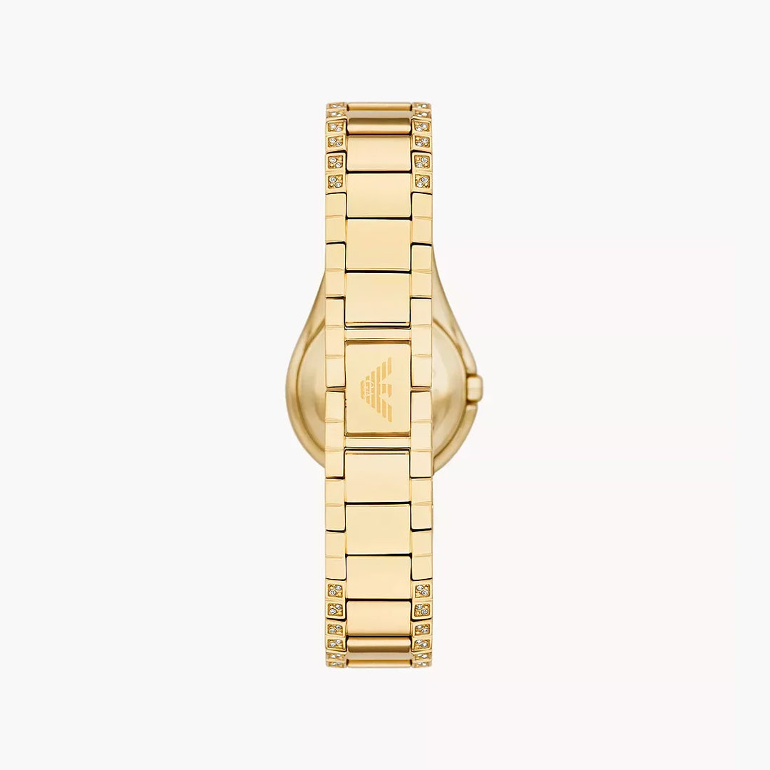 Emporio Armani Two-Hand Gold-Tone Stainless Steel
