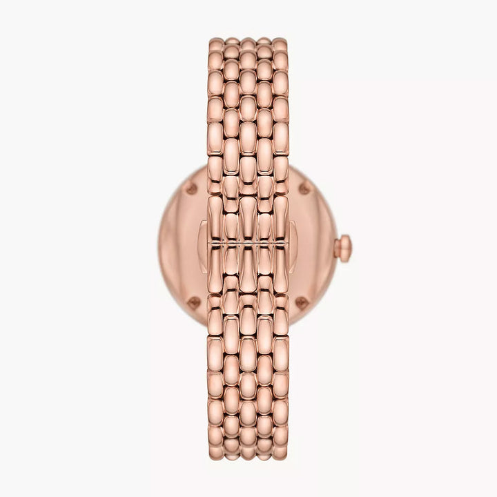 EMPORIO ARMANI AUTOMATIC ROSE GOLD STAINLESS STEEL WATCH