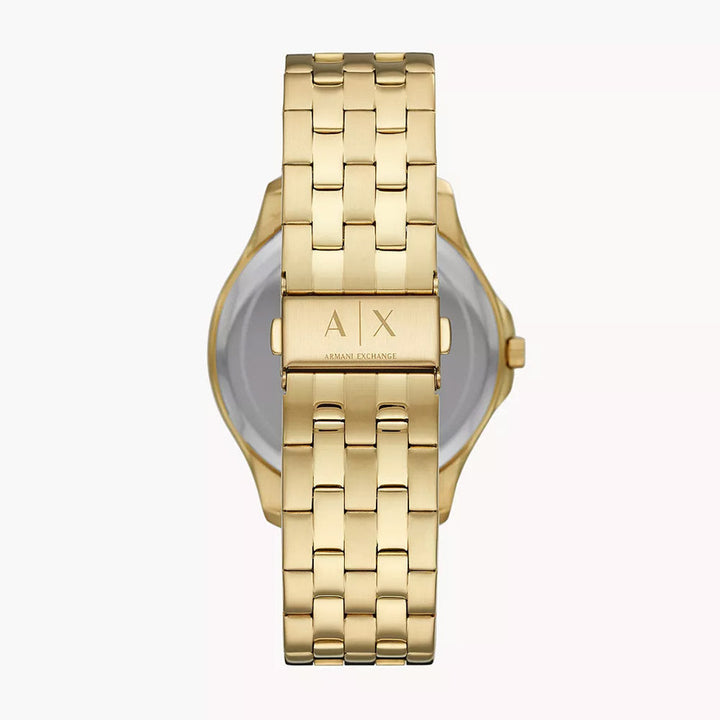 Armani Exchange Men's Three-Hand Gold-Tone Stainless Steel Watch