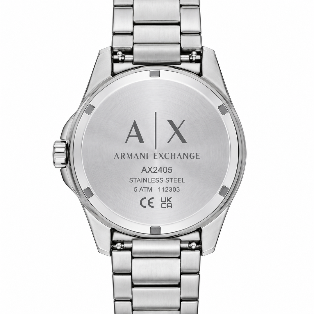 Armani Exchange Hampton Chronograph Grey Dial Silver Men&