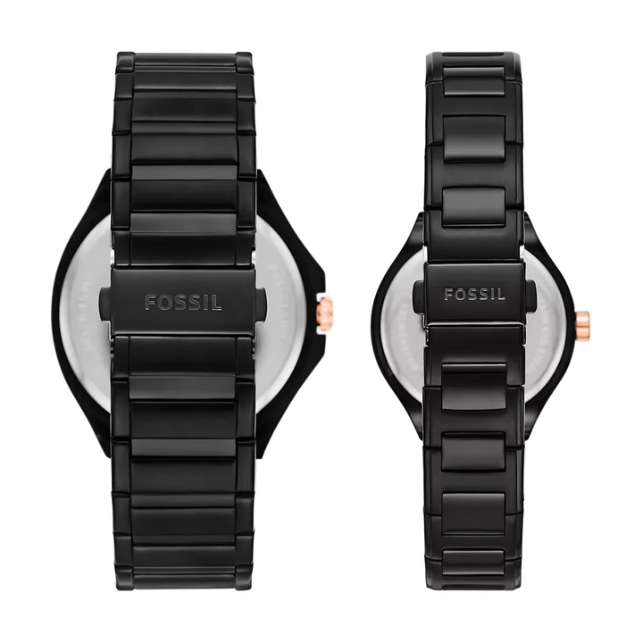 Fossil Couple Set His Her Stainless Steel Watches - BQ2645SET