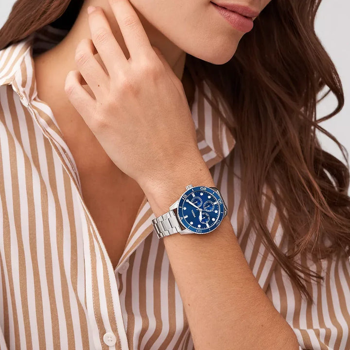 Fossil Bannon Stainless Steel Couple Set Watches - BQ2828SET