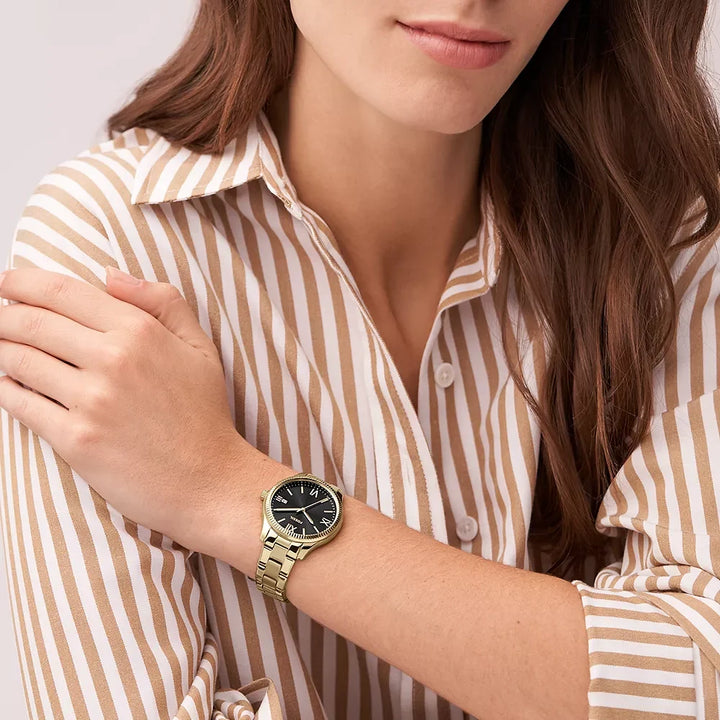 Fossil Rye Stainless Steel Couple Set Watches