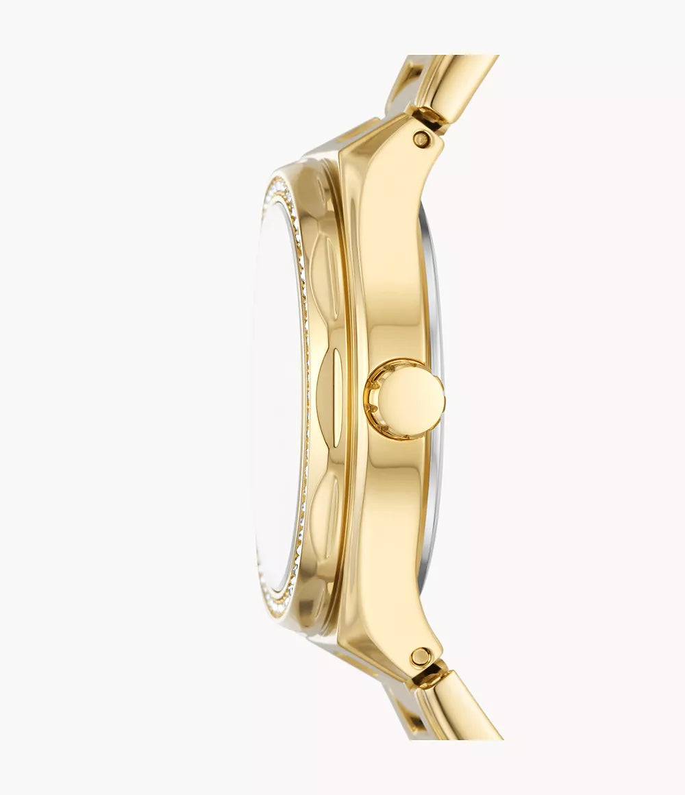 Fossil Eevie Gold Stainless Steel Women&