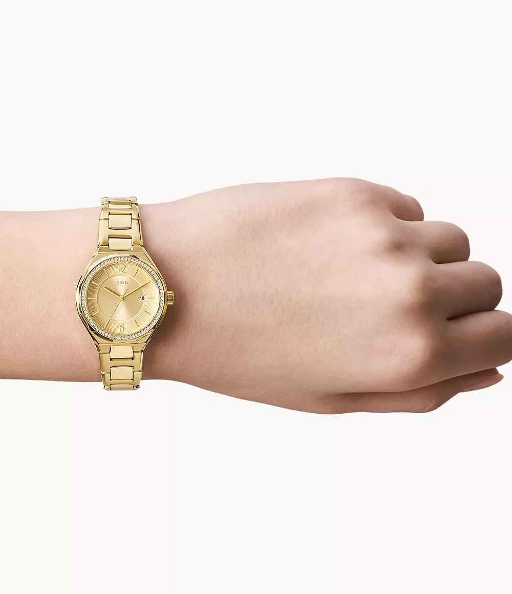 Fossil Eevie Gold Stainless Steel Women&