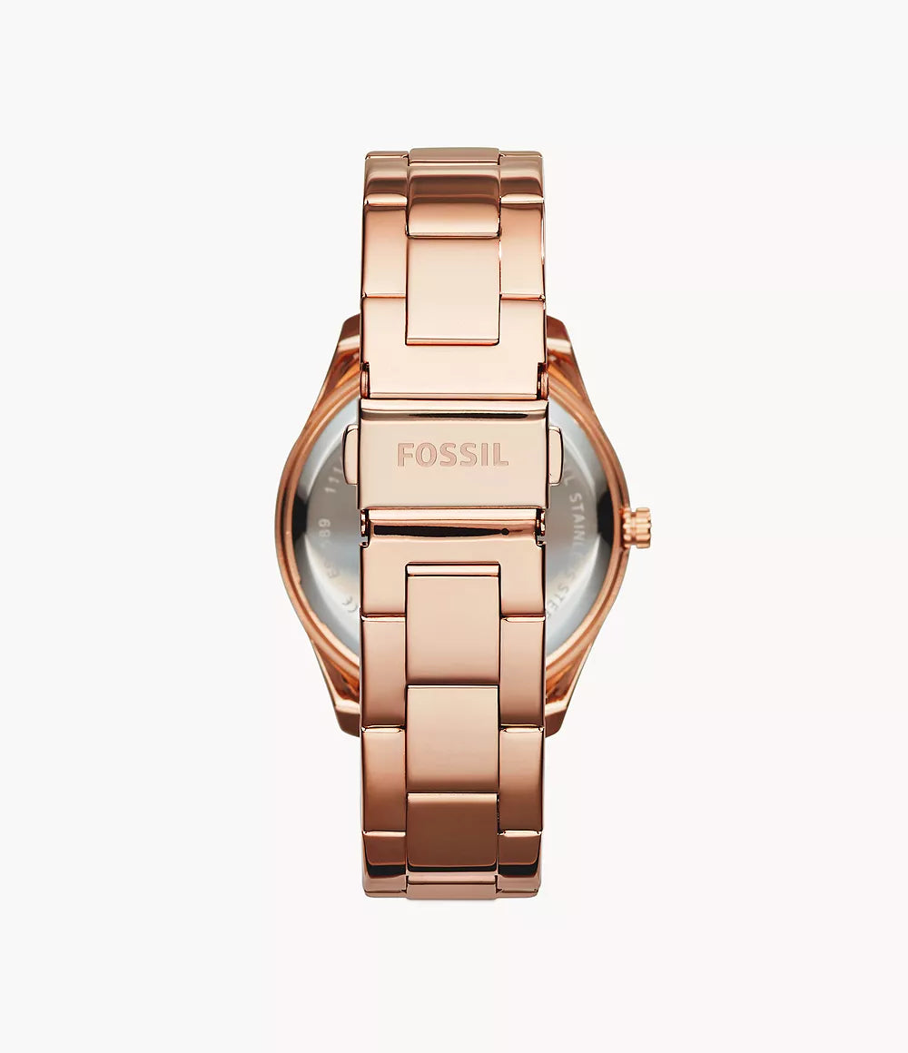 Fossil Stella Quartz Stainless Steel Multifunction Women's Watch - ES3590