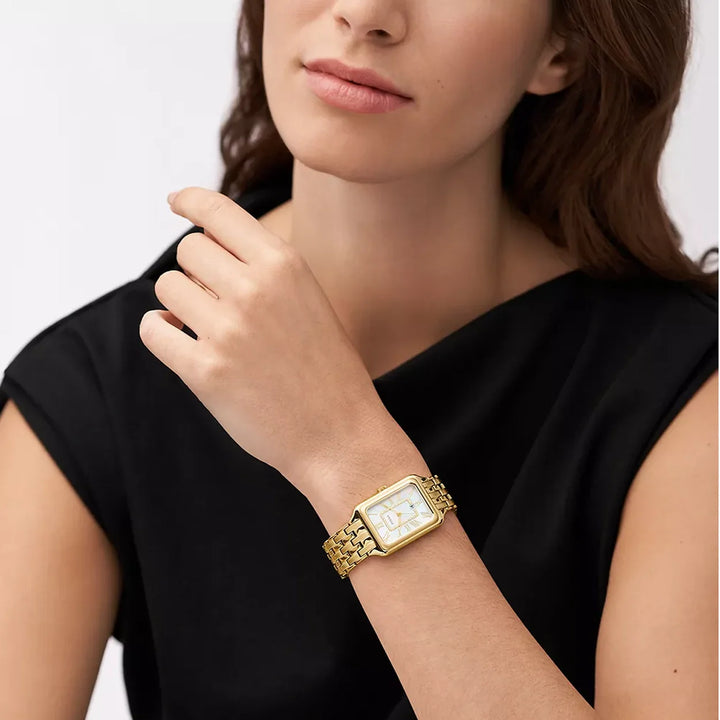 Fossil Raquel Three-Hand Date Gold-Tone Stainless Steel Ladies Watch - ES5304