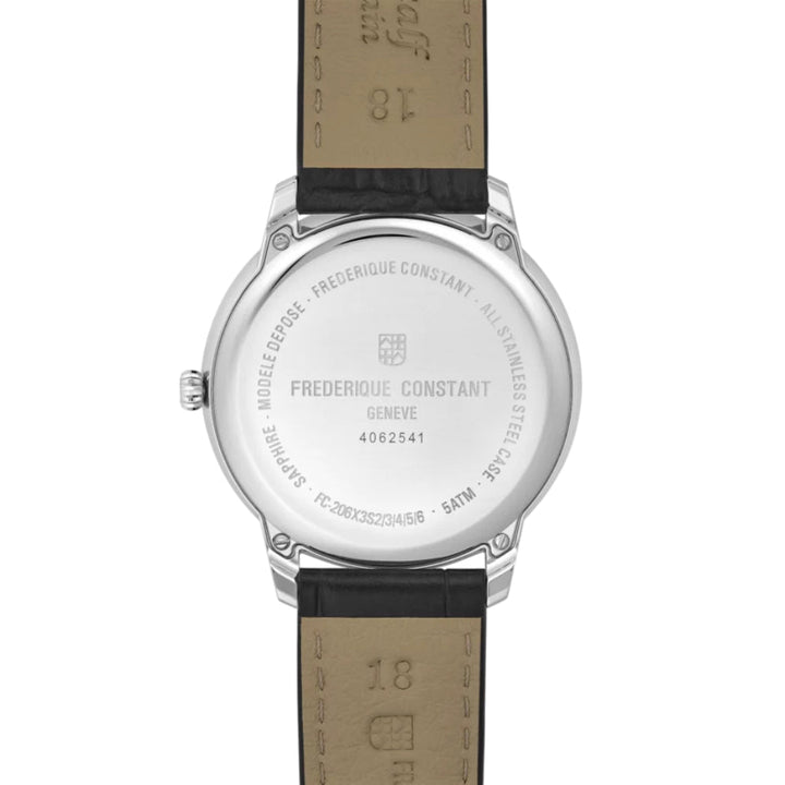Frederique Constant Classics Moneta Moonphase Unisex Watch Black Dial