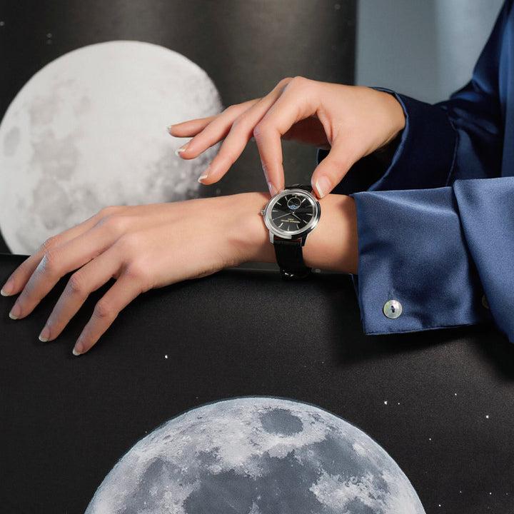 Frederique Constant Classics Moneta Moonphase Unisex Watch Black Dial