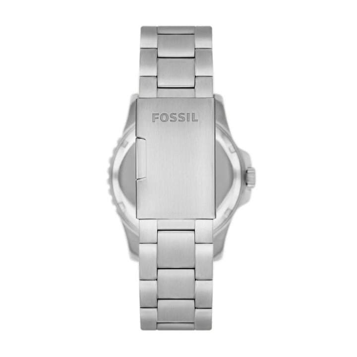 Fossil Blue Three-Hand Date Stainless Steel Men&