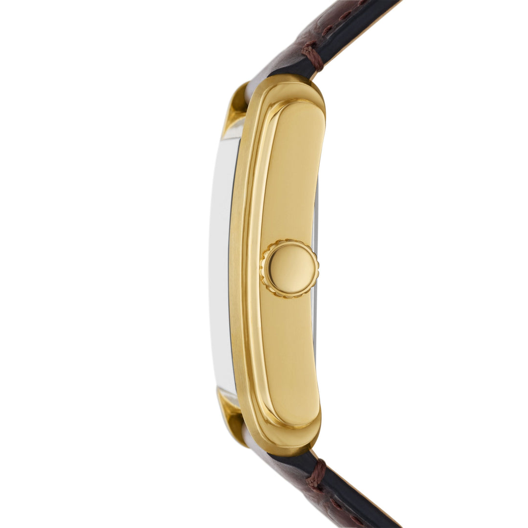 Fossil Carraway Three-Hand Brown Croco Gents Leather Watch - FS6011