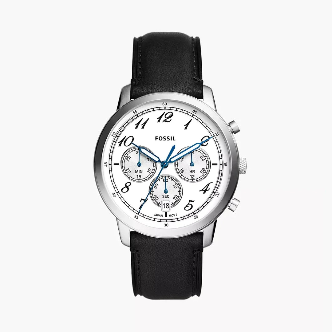 Fossil Neutra Chronograph Black Leather Watch