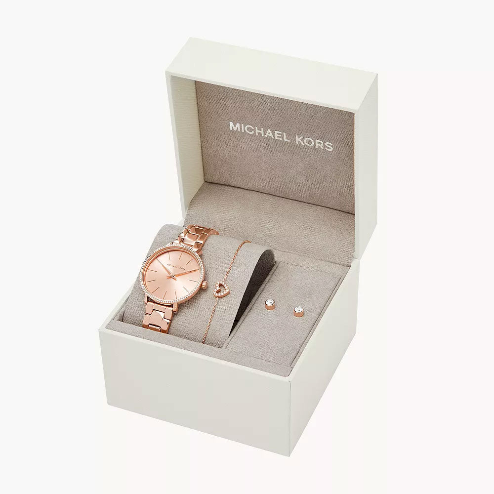 Michael Kors Pyper Rose Gold-Tone Men&