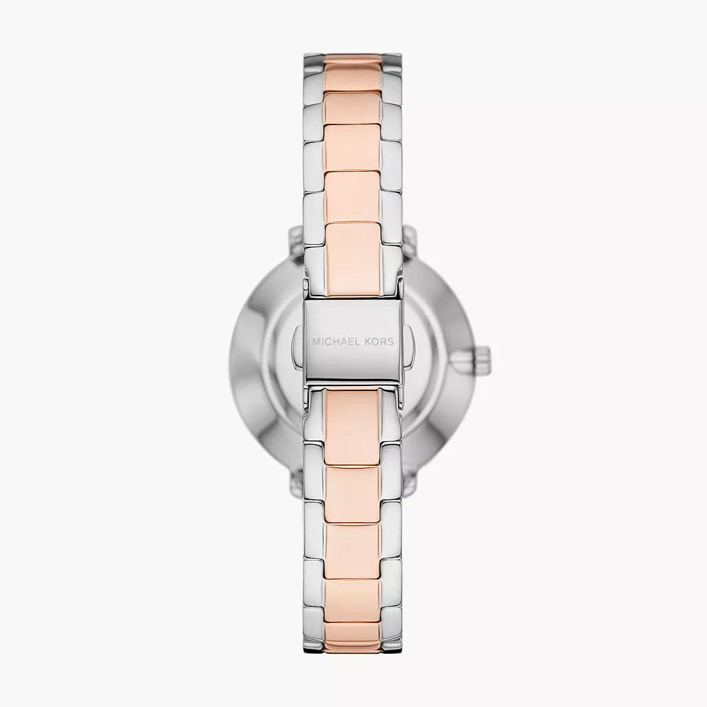 Michael Kors Pyper Two-Hand Two-Tone Stainless Steel Women&