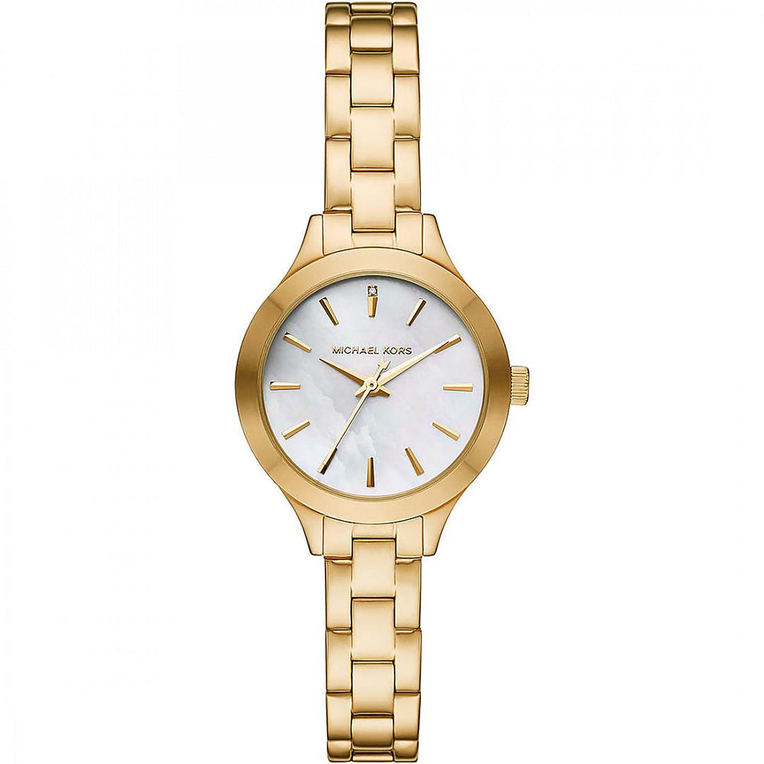 Michael Kors Mother of Pearl Analog Women&