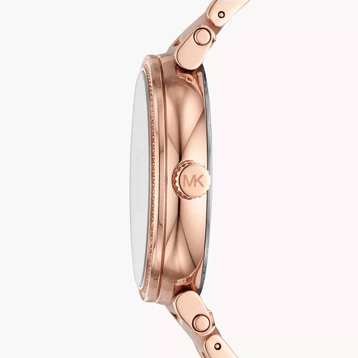 Michael Kors Sofie Three-Hand Rose Gold-Tone Stainless Steel Women&