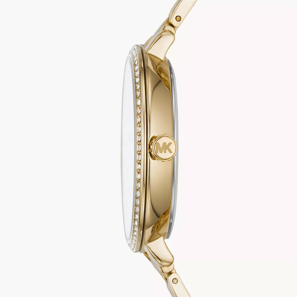 Michael Kors Charley Three-Hand Gold-Tone Alloy Women&