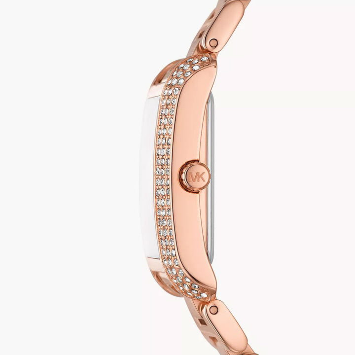Michael Kors Emery Three-Hand Rose Gold-Tone Stainless Steel Women&