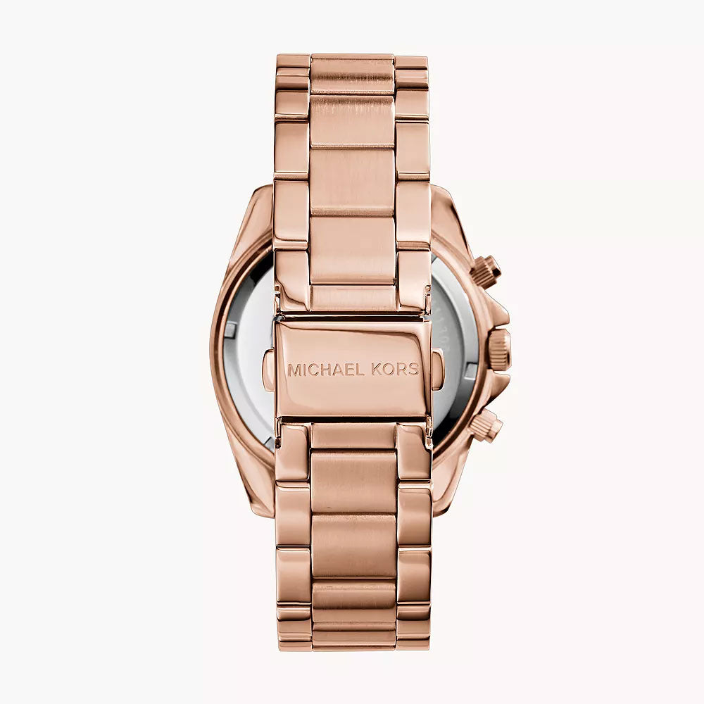 Michael Kors Blair Chronograph Rose Gold-Tone Stainless Steel Women&