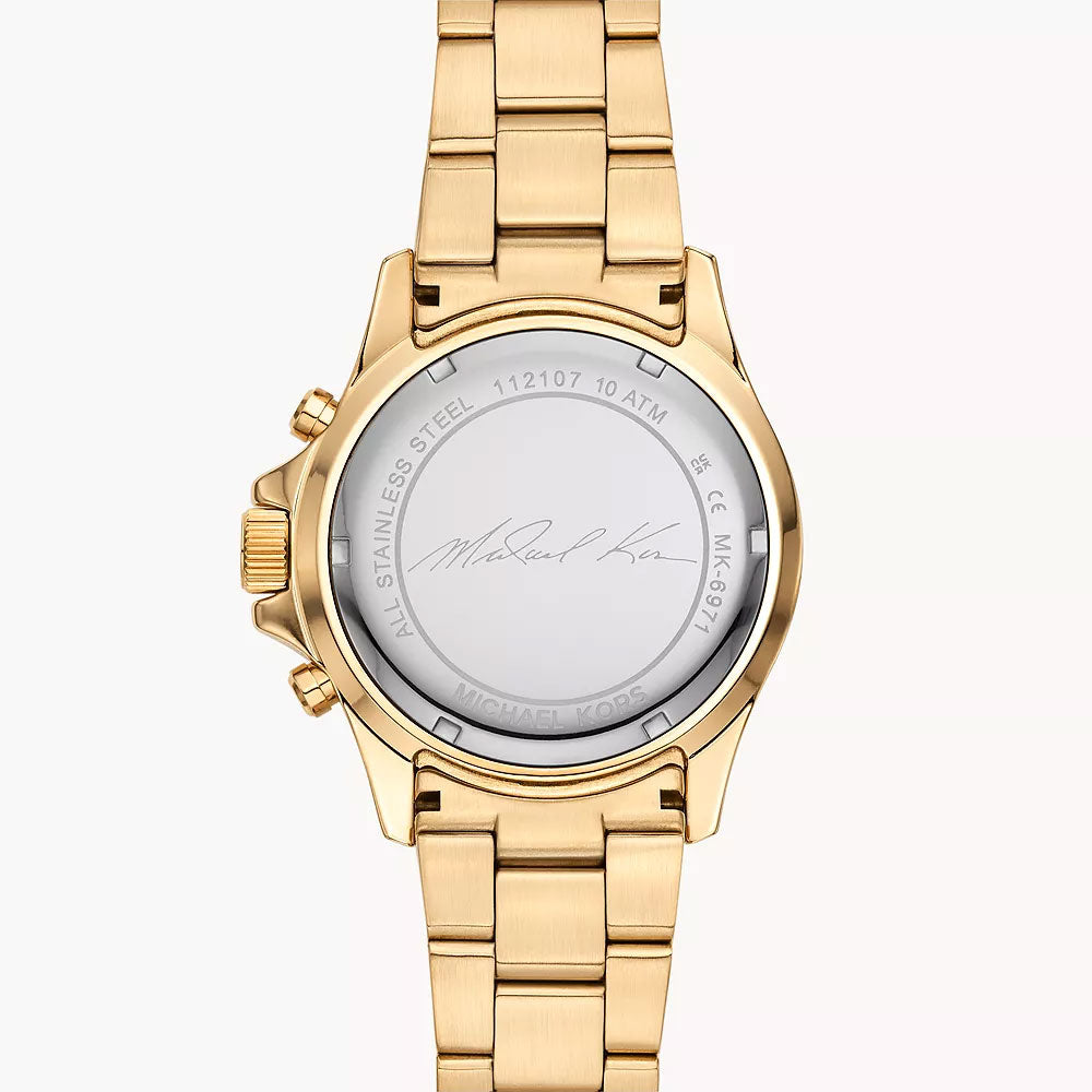 Michael Kors Everest Chronograph Gold-Tone Stainless Steel Women&