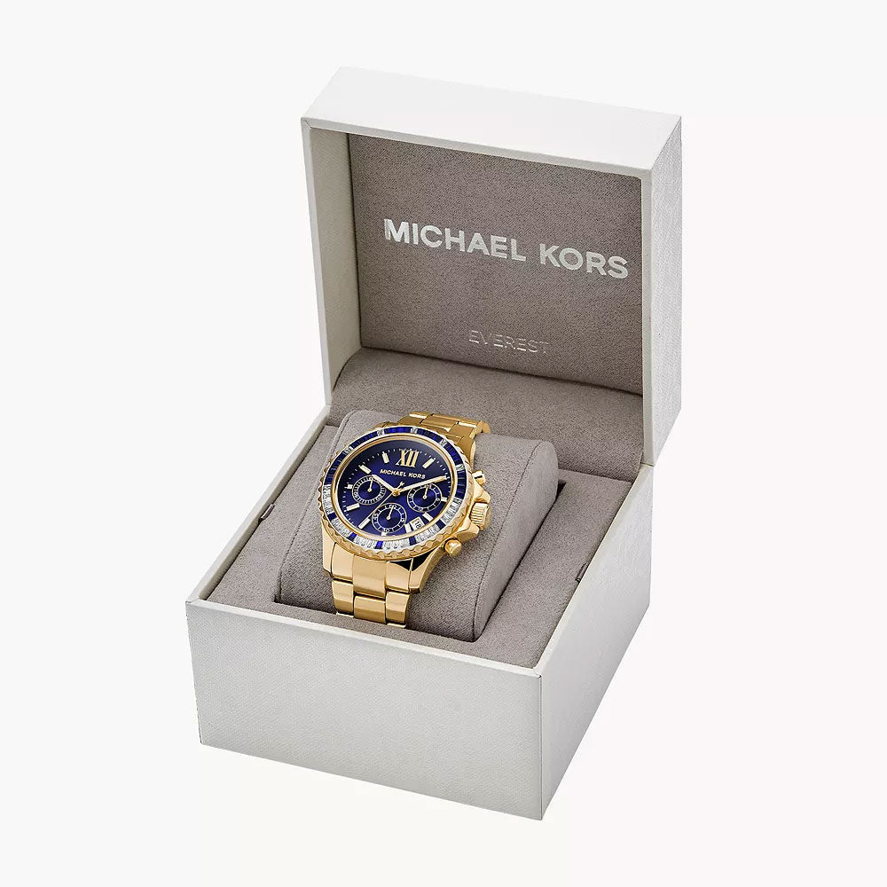 Michael Kors Everest Chronograph Gold-Tone Stainless Steel Women&