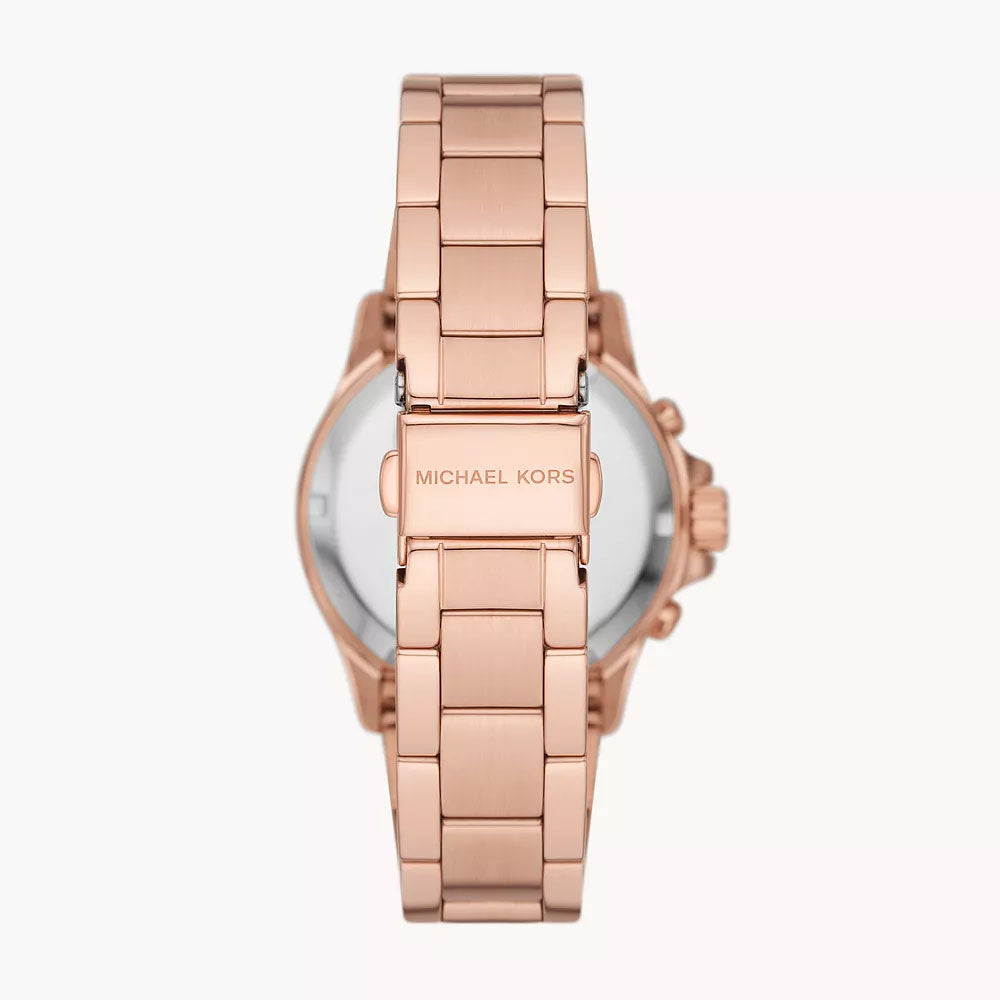 Michael Kors Everest Chronograph Rose Gold-Tone Stainless Steel Women&