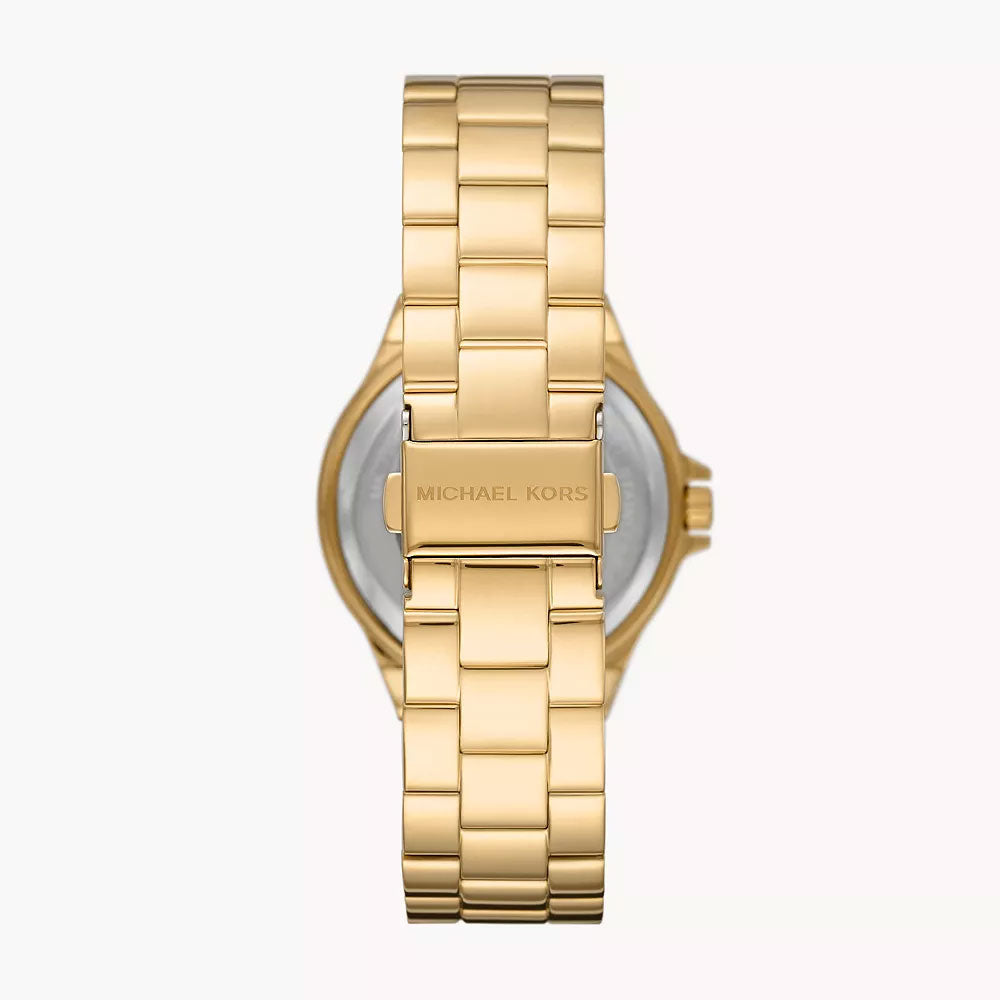 Michael Kors Lennox Three-Hand Gold-Tone Stainless Steel Women&