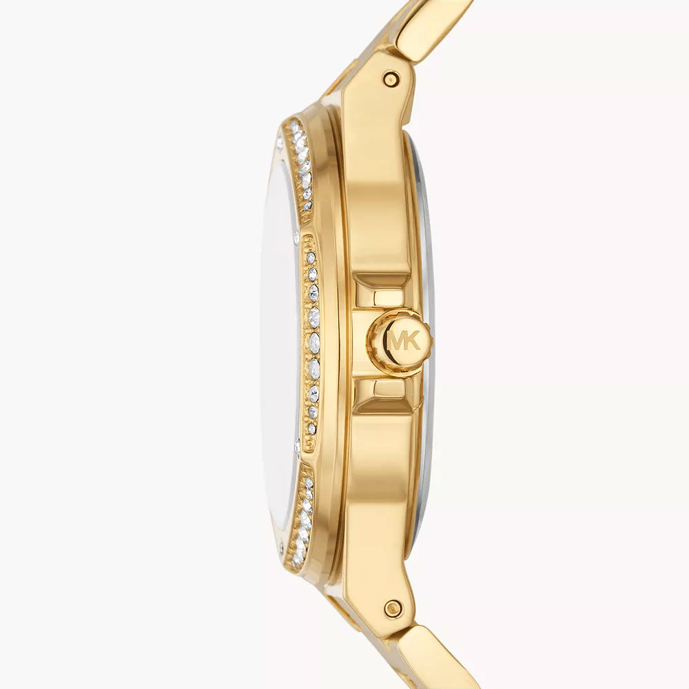 Michael Kors Lennox Three-Hand Gold-Tone Stainless Steel Women&