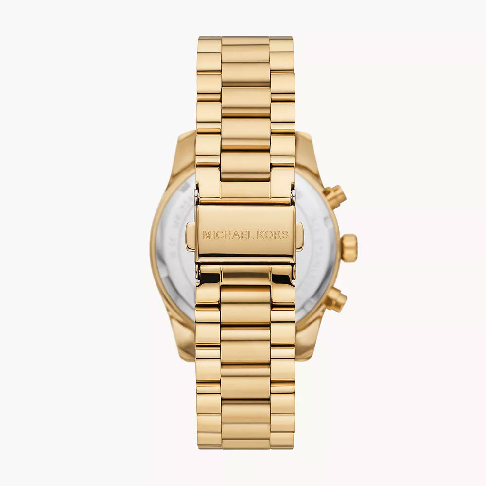 Michael Kors Lexington Lux Chronograph Gold-Tone Stainless Steel Women's Watch - MK7241B
