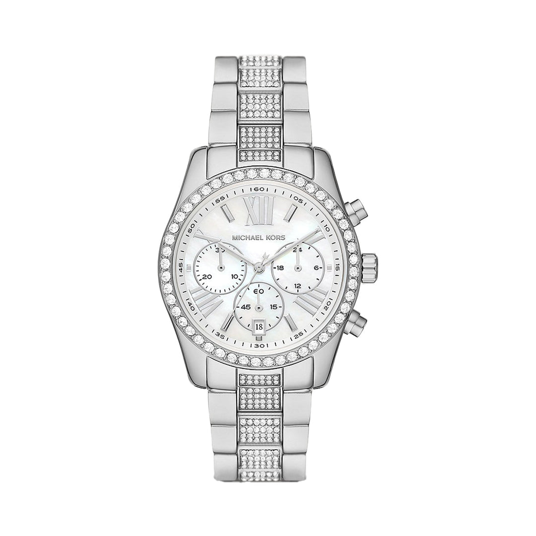 Michael Kors Lexington Lux Chronograph Stainless Steel Women&