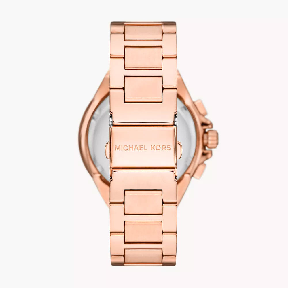 Michael Kors Camille Chronograph Rose Gold-Tone Stainless Steel Women&