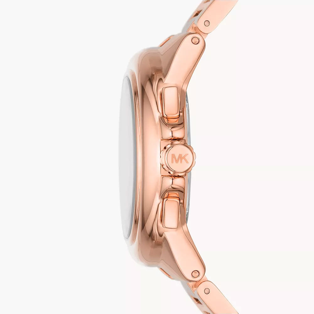 Michael Kors Camille Chronograph Rose Gold-Tone Stainless Steel Women&