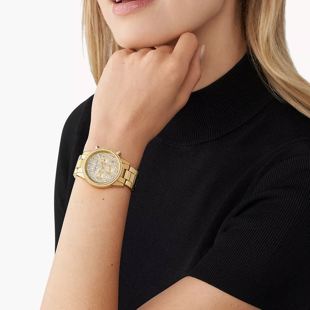 Michael Kors Bryant Chronograph Gold-Tone Stainless Steel Women's Watch - MK7310
