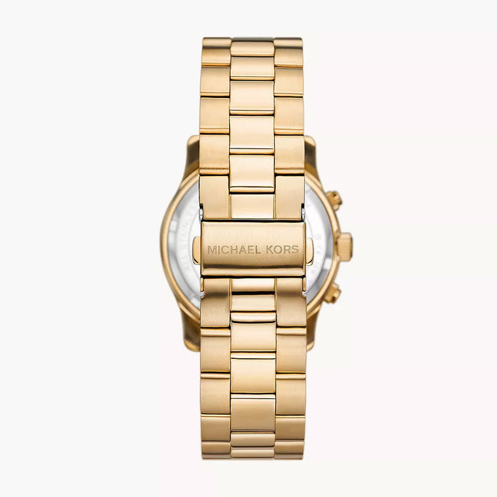 Michael Kors Runway Chronograph Gold-Tone Stainless Steel Women&