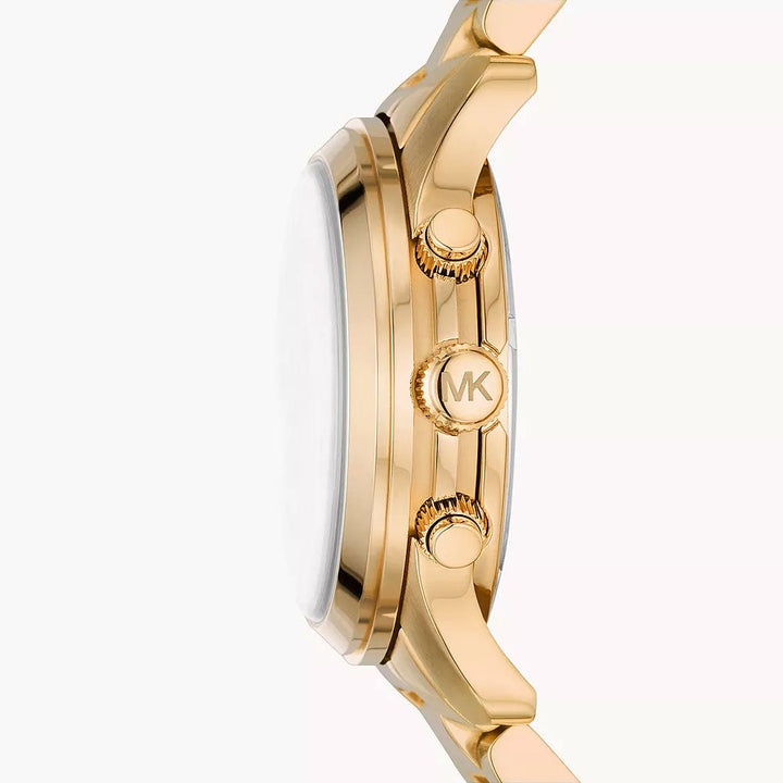 Michael Kors Runway Chronograph Gold-Tone Stainless Steel Women&