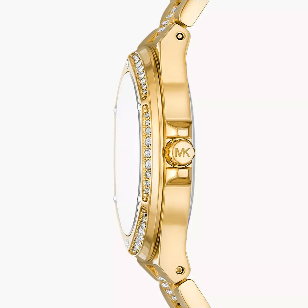 Michael Kors Lennox Three-Hand Gold-Tone Stainless Steel Women&